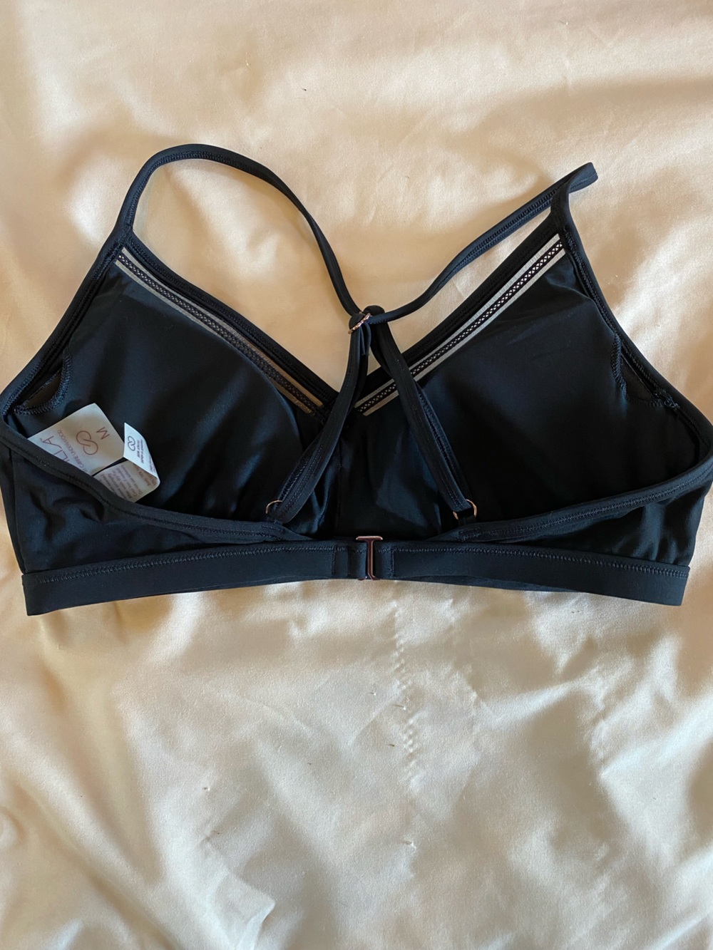 CALIA by Carrie Underwood Black Strappy Bikini Top - Picture 2 of 5